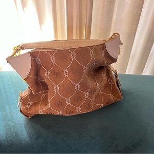 Dooney & Bourke Tan Monogram Shoulder Bag